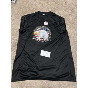 Disabled American Veterans T-Shirt Land of the Free Home of the Brave Size Large